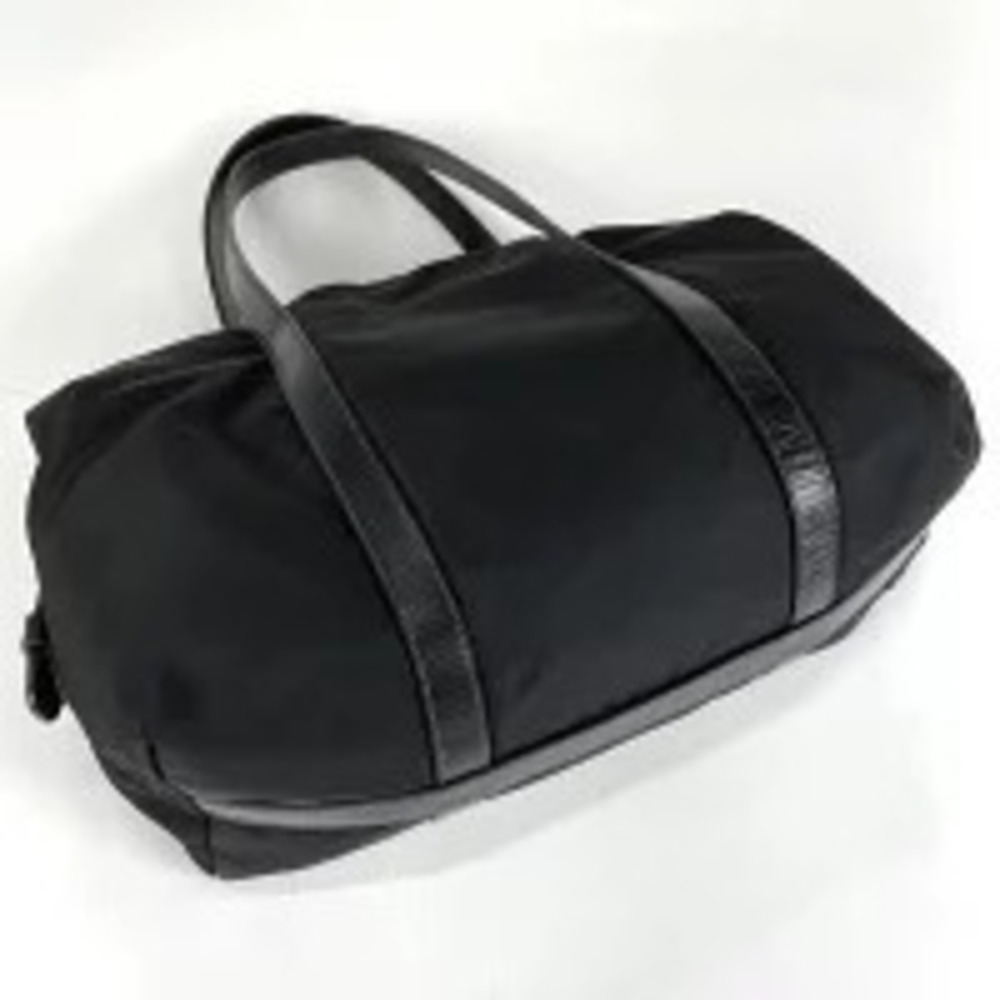 Prada Nero Plate Tote Bag Black Handbag